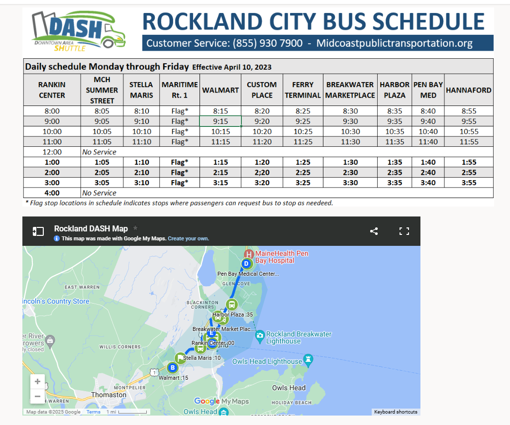 Public Transportation Now in Rockland